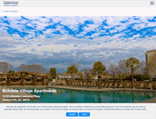 Tablet Screenshot of apartmentsatbirkdalevillage.com